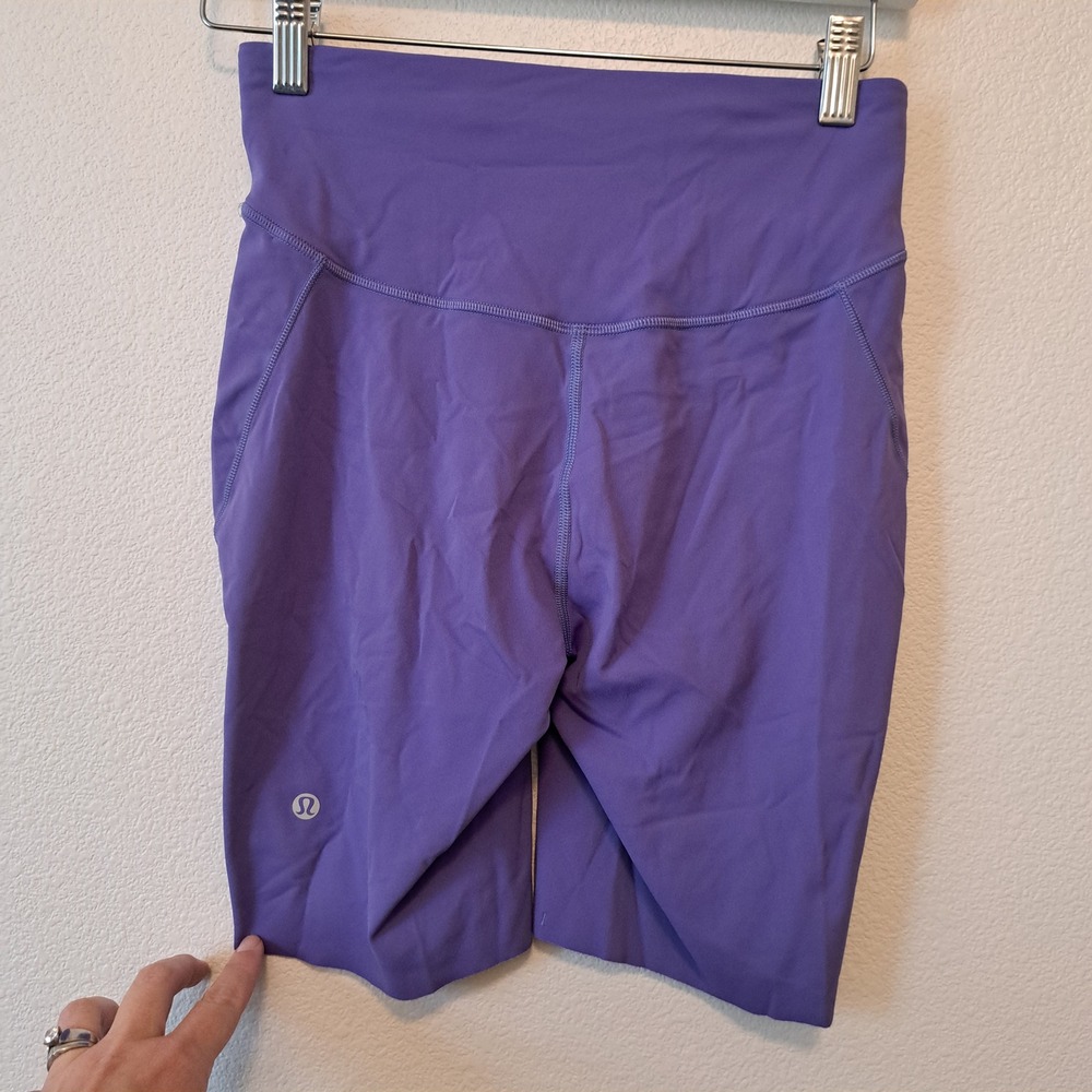 Lululemon Base Pace High Rise Short 8 Purple Charged Indigo Size 6